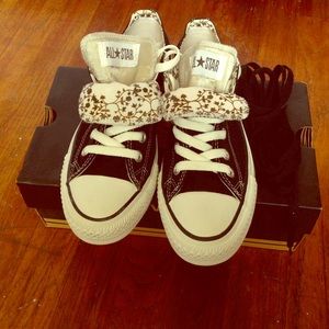 Converse Black & White Double Tongue