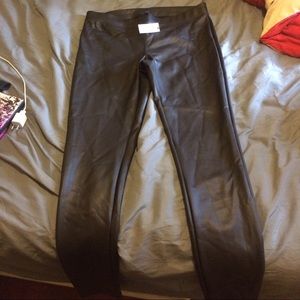 Brand new leather express leggings