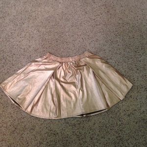 BCBG gold foil skirt