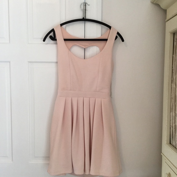 Pink Dress with Heart Shaped Cutout on the back - Picture 1 of 3