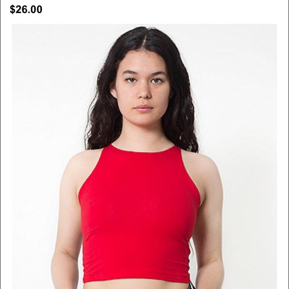AA red sleeveless croptop