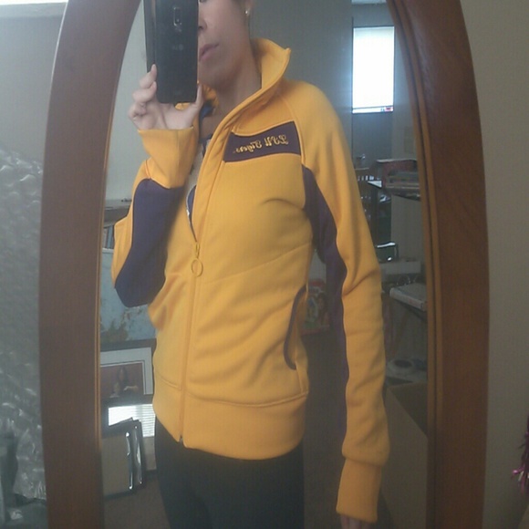 Women's LSU Collegiate Zip Sweater size M