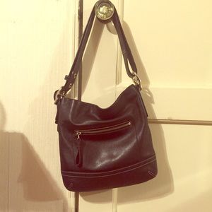 Black Leather Coach Purse