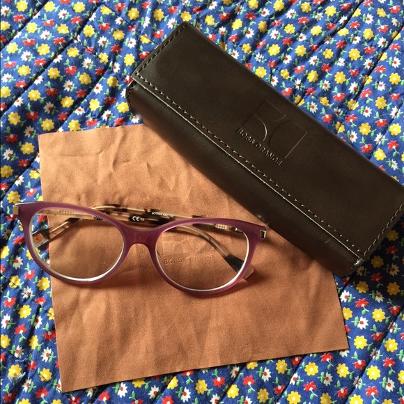 BOSS ORANGE Hugo Boss purple cateye frames