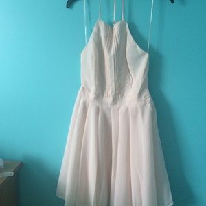 White halter dress
