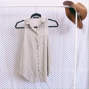 Brandy Melville button-down cut off