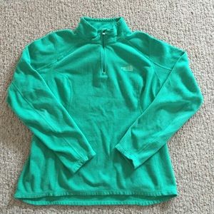 North Face Women's Green Fleece Sweater Medium