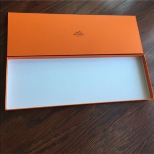 Hermes Tie box and ribbon.