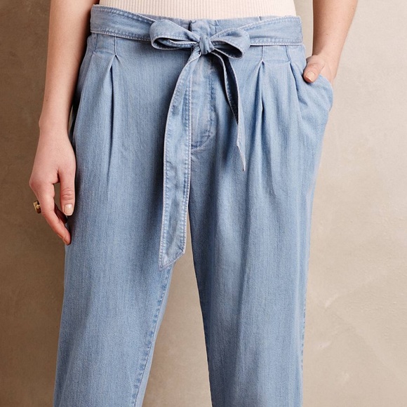 Cartonnier Chambray Paperbag Trousers - Picture 4 of 4