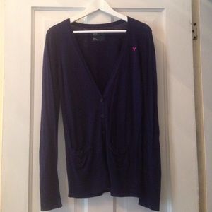 American Eagle Navy Cardigan
