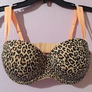 VS PINK cheetah print multi way push up bra 34 D