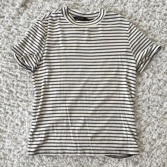 Forever 21 Tops - Striped mock neck top