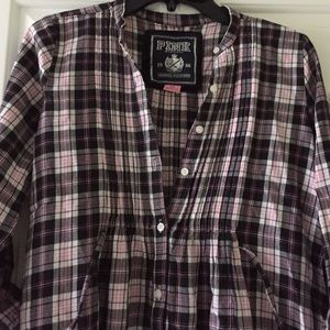 PINK Victoria’s Secret plaid button down