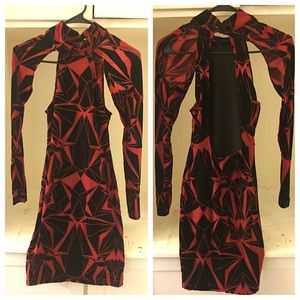 Lip Service Velvet Burnout Dress (NWOT)