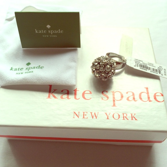 kate spade Jewelry - Authentic new Kate Spade Rhinestone ring sz 5