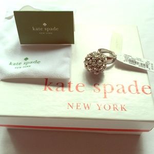 Authentic new Kate Spade Rhinestone ring sz 5