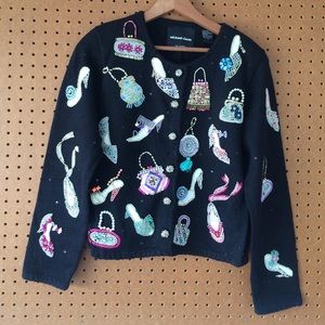Michael Simon handbag and shoe sweater