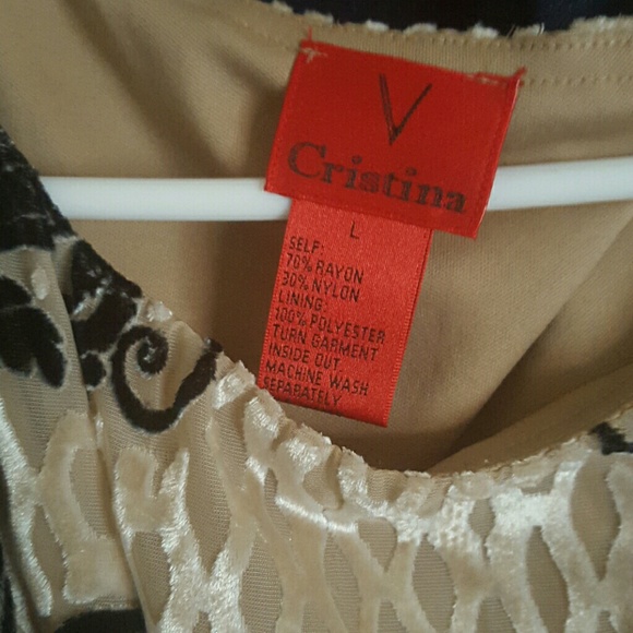 Cristina V multi colored top. Worn once - Picture 2 of 4