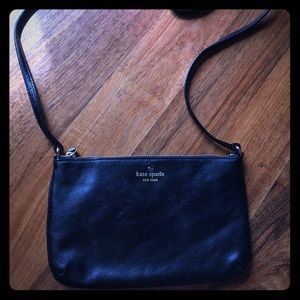 Black Kate spade cross over body purse
