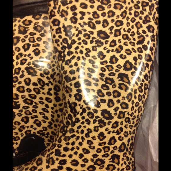 Leopard Rain Boots