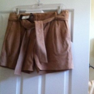 Suede shorts
