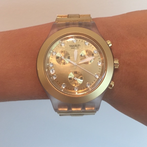 Swiss Swatch Watch - Unisex / Gold