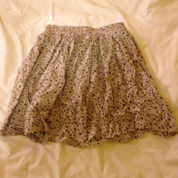 Brandy Melville purple flowered skirt.