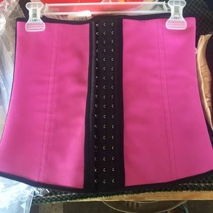 Latex pink waist trainer