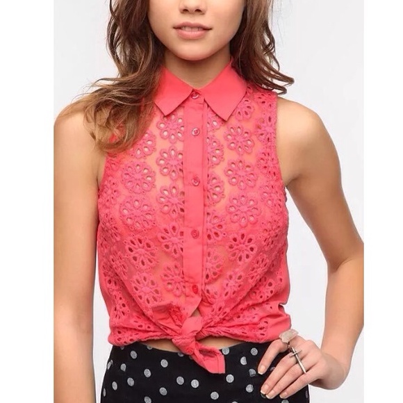 Urban Outfitters Tops - NEW S Urban Outfitters Lace Inset Front Top
