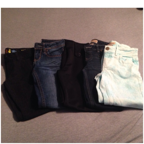 5 pairs of girls pants size 8