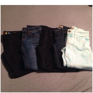 5 pairs of girls pants size 8