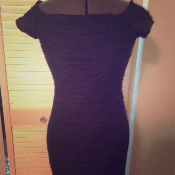 Wet Seal Textured Cap Sleeve LBD