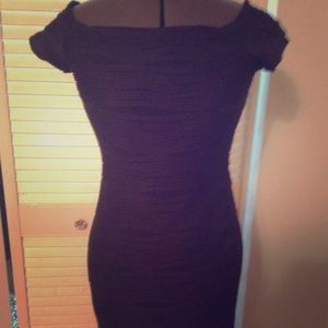 Wet Seal Textured Cap Sleeve LBD