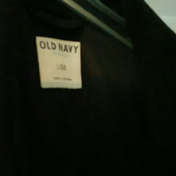 OLD NAVY banded collar black coat - Picture 4 of 4