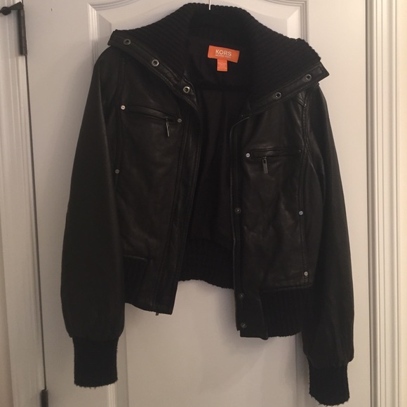 Michael Kors Black Leather Jacket