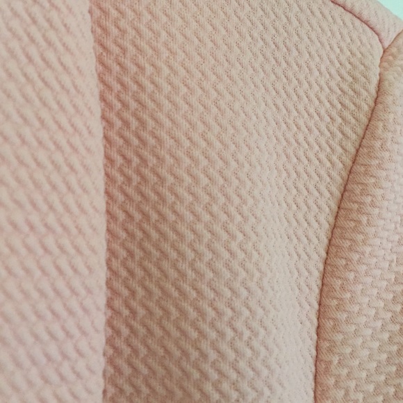 3/4 Sleeved Salmon/Pink Open Front Blazer - Picture 3 of 3