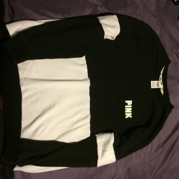 b&w VS PINK crew