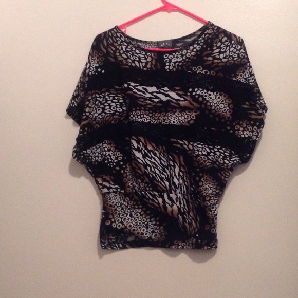 Cheetah/Zebra Print Top