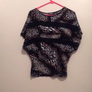 Cheetah/Zebra Print Top