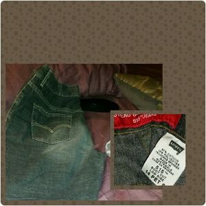 Black faded black boot cut jeans