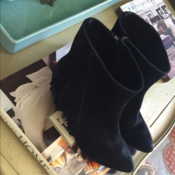 Seychelles Shoes - Seychelles Suede Leather Fringe Booties