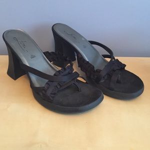 Black Fioni heels, size 9