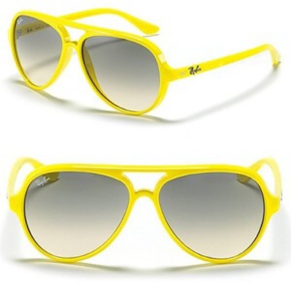 Rayban Classic Plastic Aviators - Neon Yellow