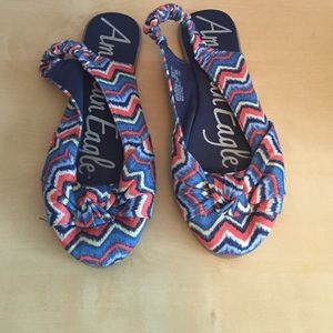American Eagle multicolored flats, size 8.5