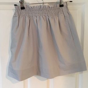 J Crew Light Grey Cotton Skirt