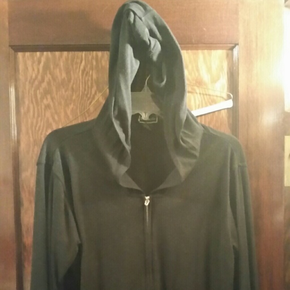 Duemila lightweight black hoodie - Picture 1 of 3