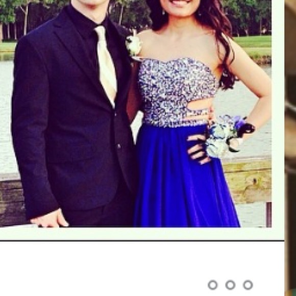 Blue Prom Dress - Picture 4 of 4