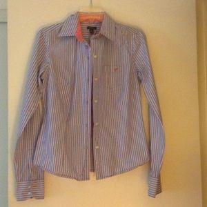 American Eagle striped long sleeve shirt