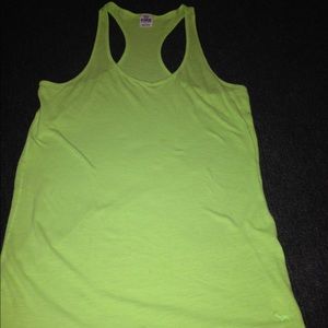 lime green tank top