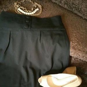 Black pencil skirt, size 12